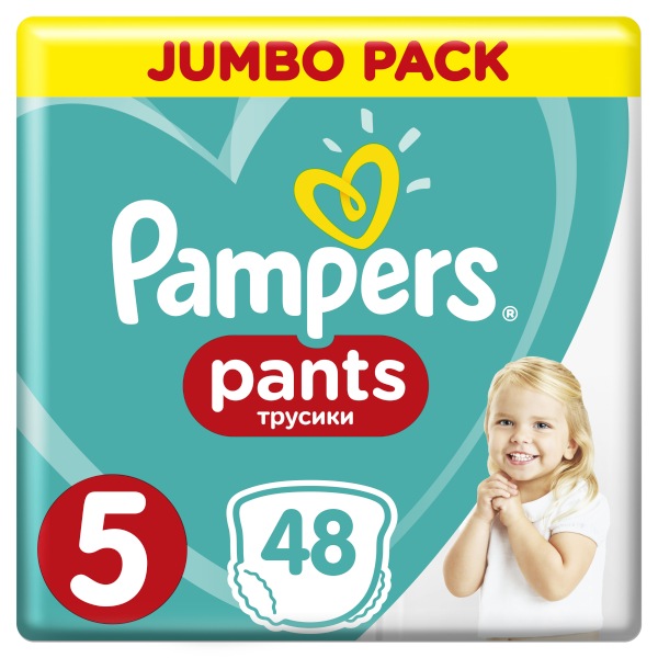 Подгузники-трусики Pampers Pants 5 (12-17 кг), 48шт