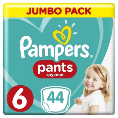 Подгузники-трусики Pampers Pants 6 (&gt;15 кг), 44шт