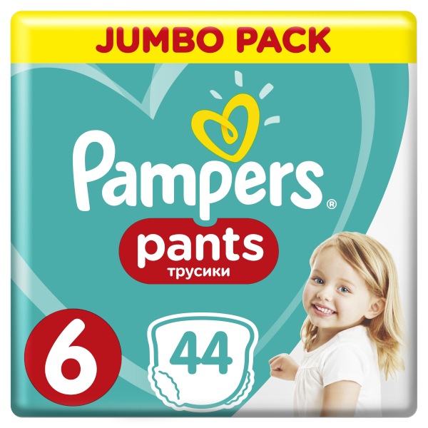 Подгузники-трусики Pampers Pants 6 (&gt;15 кг), 44шт