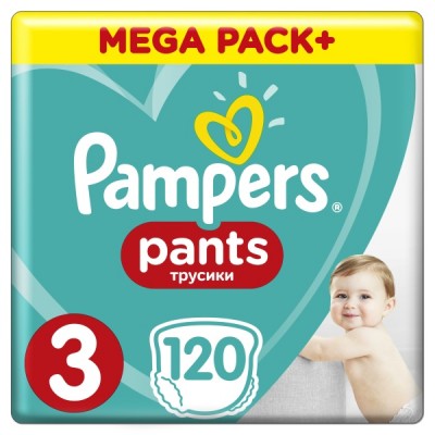 Подгузники-трусики Pampers Pants 3 (6-11 кг), 120шт