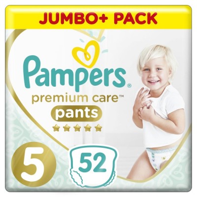 Подгузники-трусики Pampers Premium Care 5 (12-17 кг), 52 шт.
